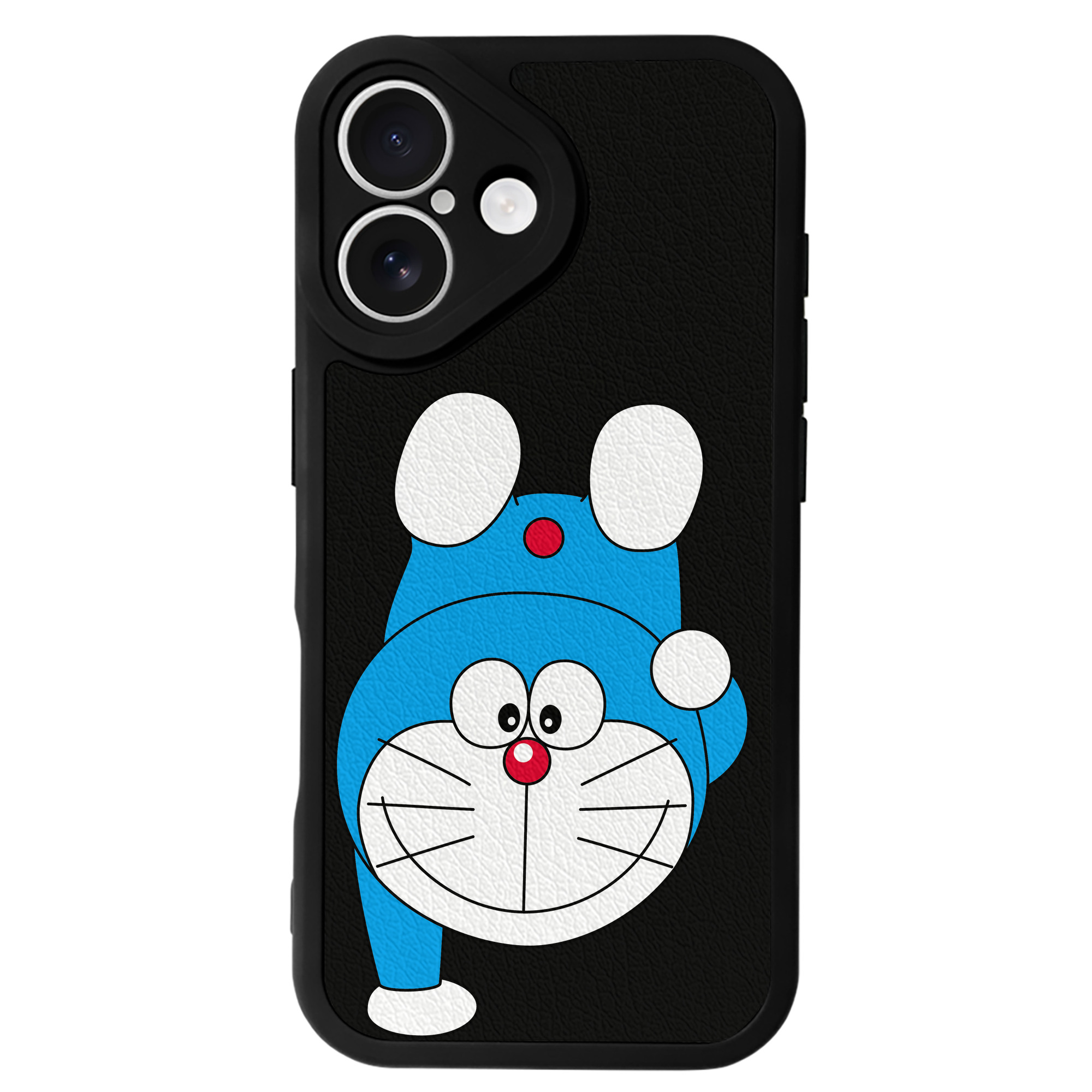 （画像用） ドラえもん Doraemon 【iPhone 16シリーズ対応】シリコンスマホケース（レザー調） 材質：シリコン